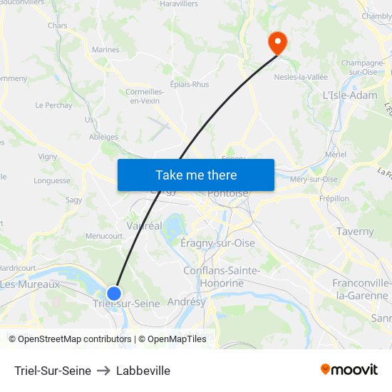 Triel-Sur-Seine to Labbeville map