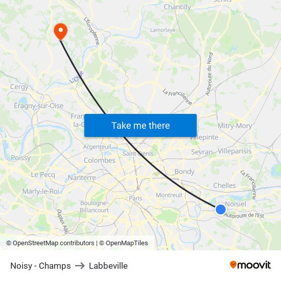 Noisy - Champs to Labbeville map