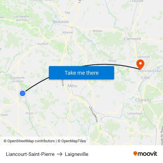 Liancourt-Saint-Pierre to Laigneville map