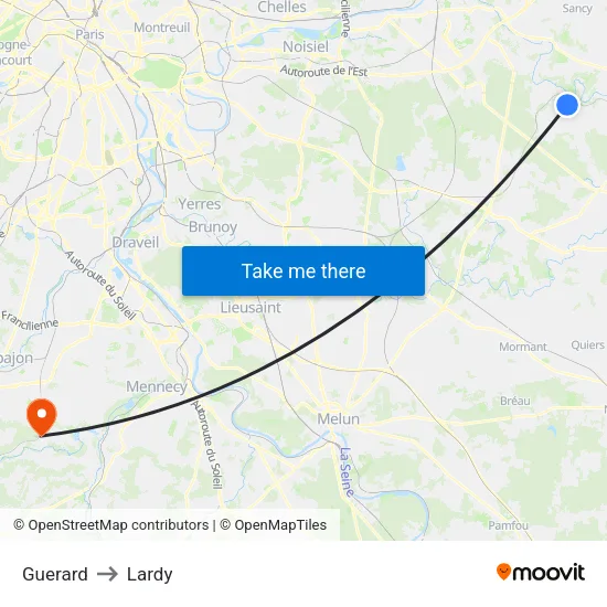 Guerard to Lardy map