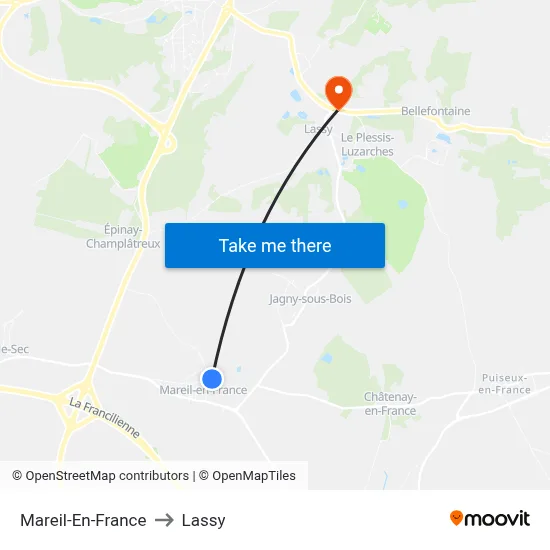 Mareil-En-France to Lassy map