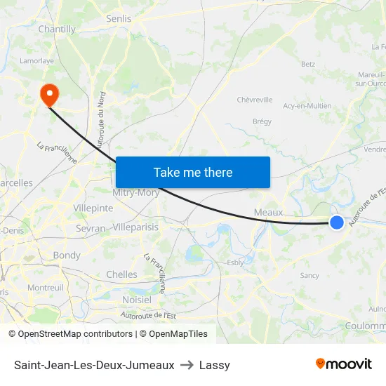 Saint-Jean-Les-Deux-Jumeaux to Lassy map
