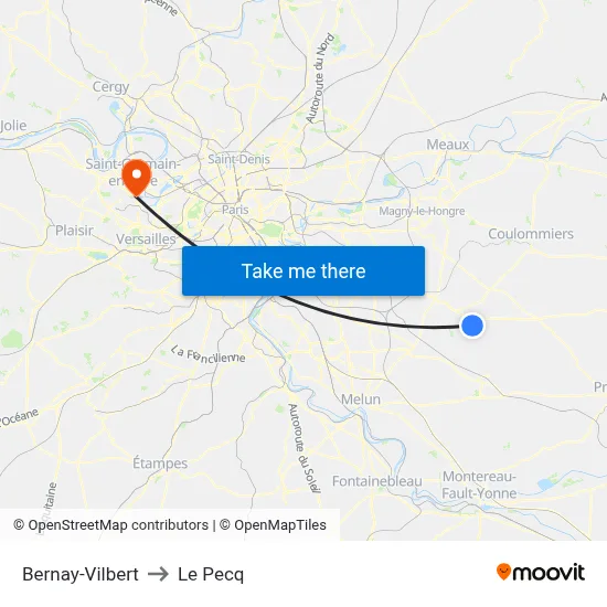 Bernay-Vilbert to Le Pecq map