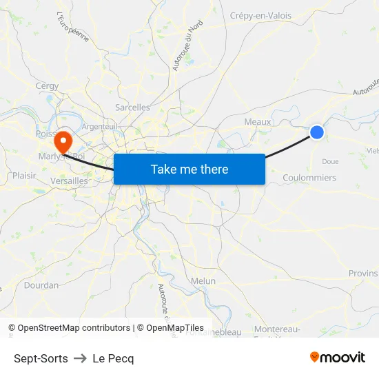 Sept-Sorts to Le Pecq map