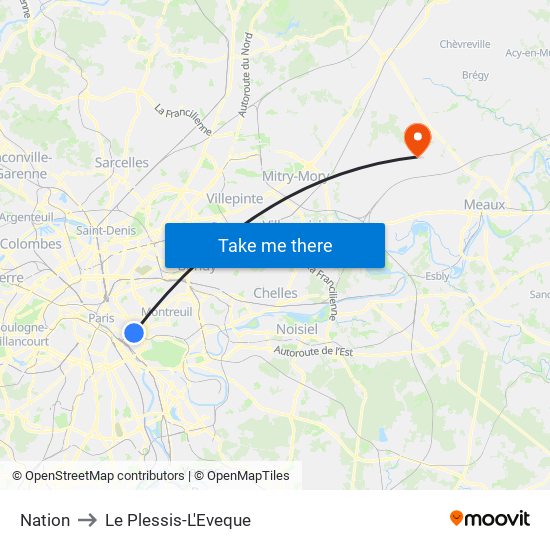 Nation to Le Plessis-L'Eveque map