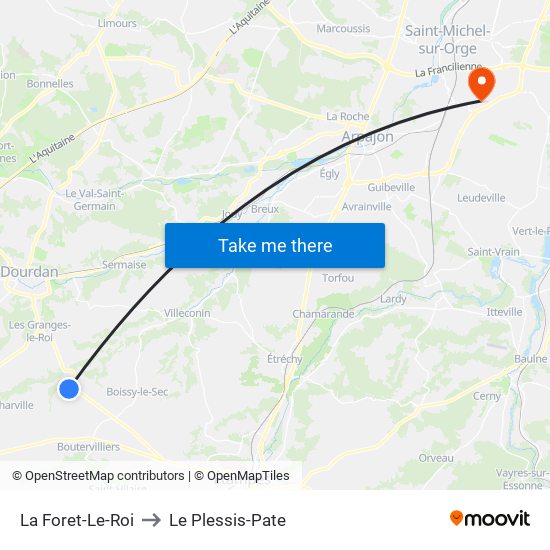 La Foret-Le-Roi to Le Plessis-Pate map