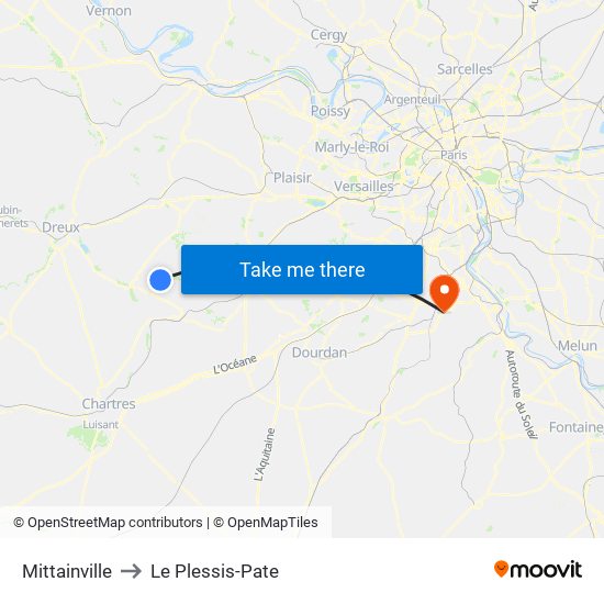 Mittainville to Le Plessis-Pate map