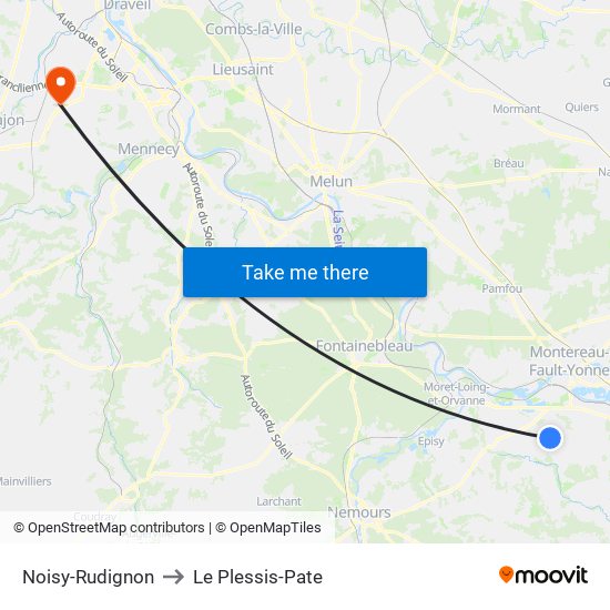 Noisy-Rudignon to Le Plessis-Pate map