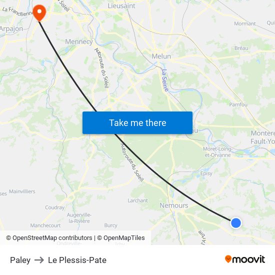 Paley to Le Plessis-Pate map