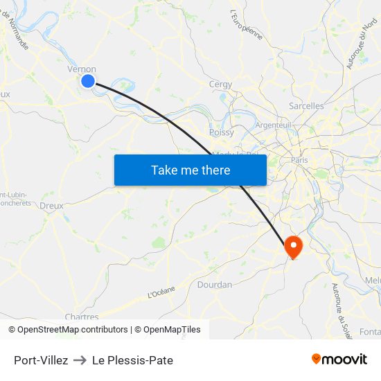 Port-Villez to Le Plessis-Pate map