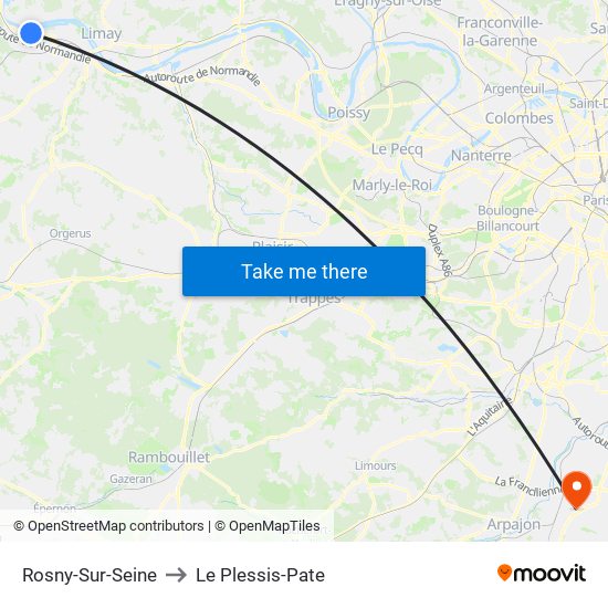 Rosny-Sur-Seine to Le Plessis-Pate map