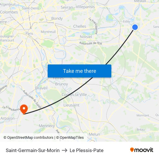 Saint-Germain-Sur-Morin to Le Plessis-Pate map