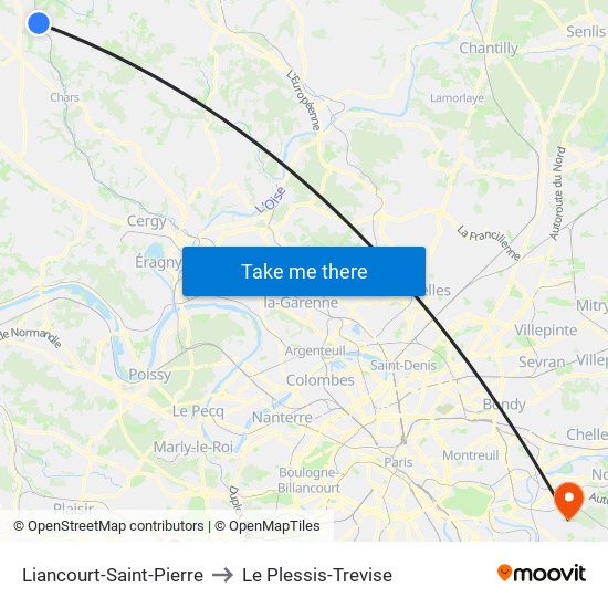 Liancourt-Saint-Pierre to Le Plessis-Trevise map