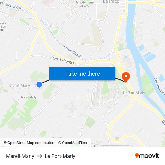 Mareil-Marly to Le Port-Marly map