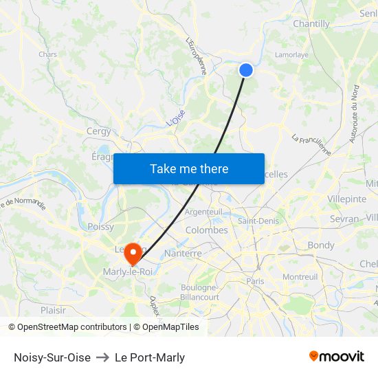 Noisy-Sur-Oise to Le Port-Marly map
