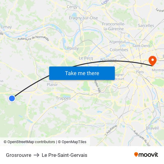 Grosrouvre to Le Pre-Saint-Gervais map