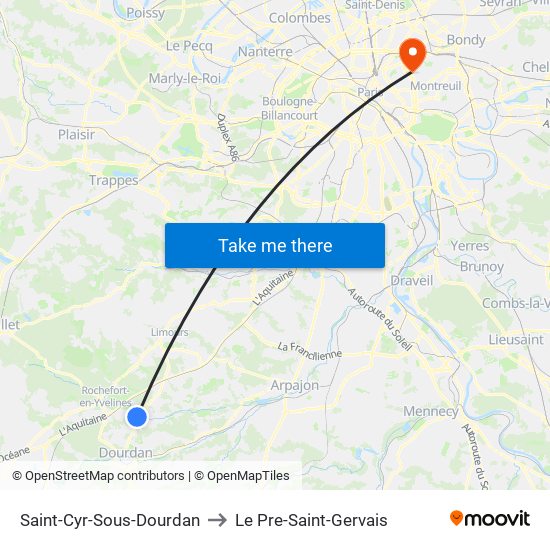 Saint-Cyr-Sous-Dourdan to Le Pre-Saint-Gervais map