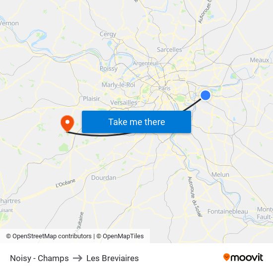 Noisy - Champs to Les Breviaires map