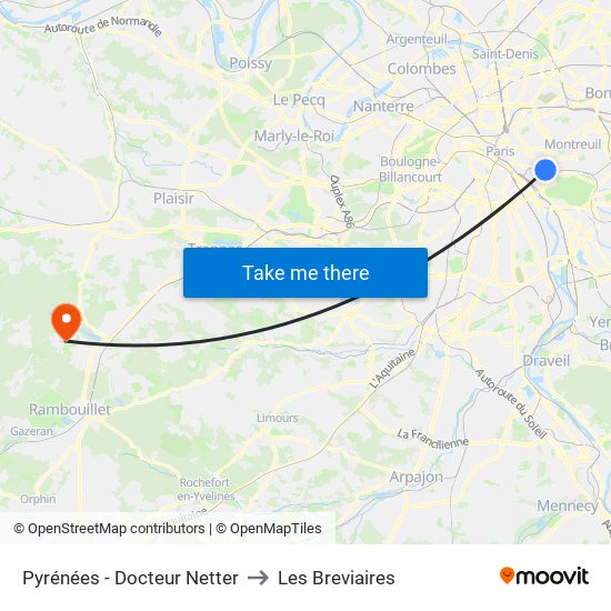 Pyrénées - Docteur Netter to Les Breviaires map