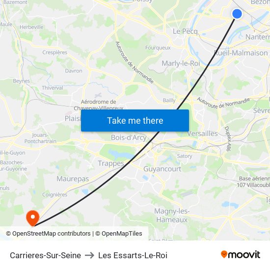 Carrieres-Sur-Seine to Les Essarts-Le-Roi map