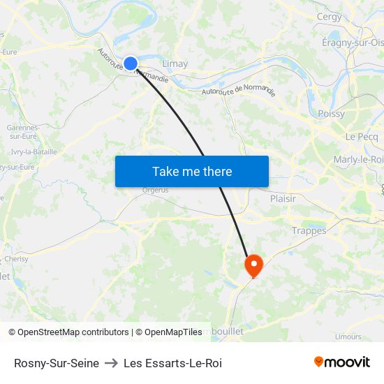 Rosny-Sur-Seine to Les Essarts-Le-Roi map