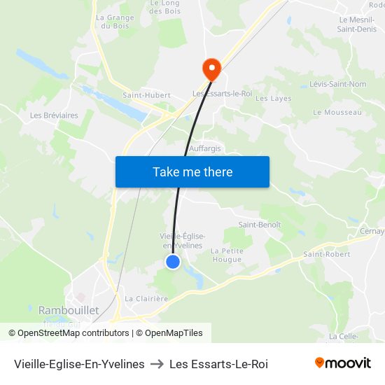 Vieille-Eglise-En-Yvelines to Les Essarts-Le-Roi map