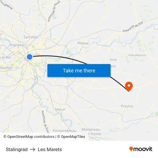 Stalingrad to Les Marets map