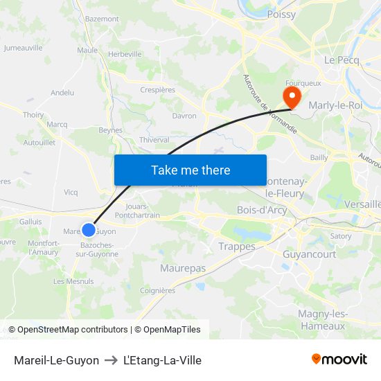 Mareil-Le-Guyon to Mareil-Le-Guyon map