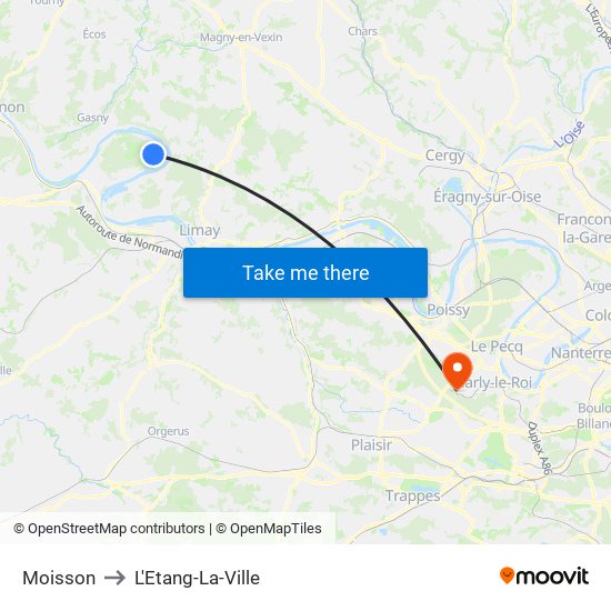 Moisson to L'Etang-La-Ville map
