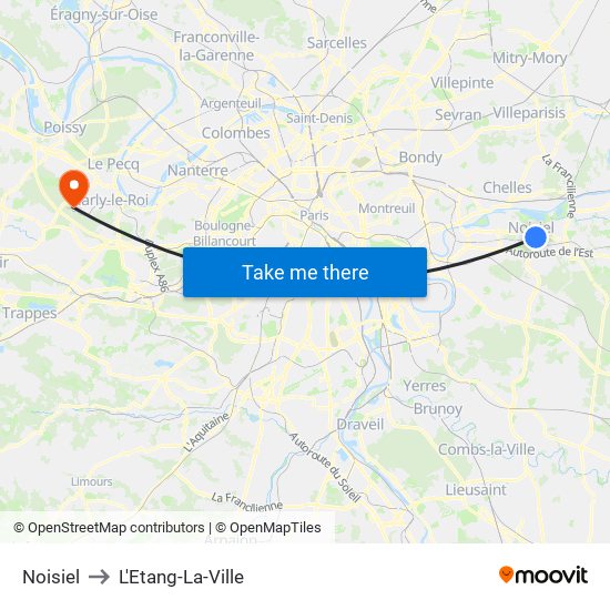 Noisiel to L'Etang-La-Ville map