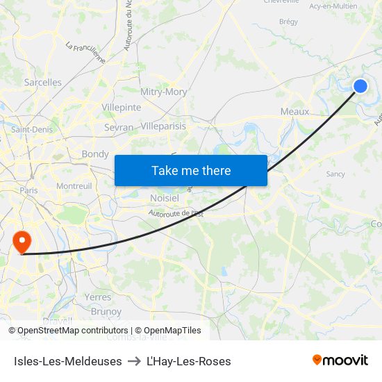 Isles-Les-Meldeuses to L'Hay-Les-Roses map