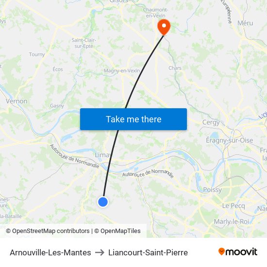 Arnouville-Les-Mantes to Liancourt-Saint-Pierre map