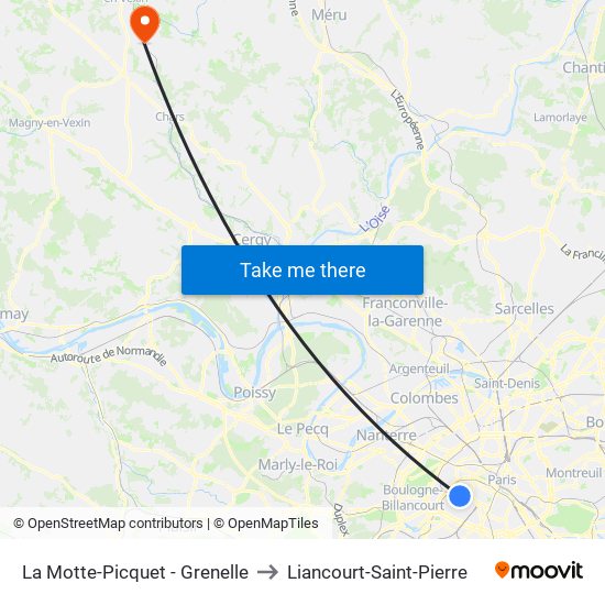 La Motte-Picquet - Grenelle to Liancourt-Saint-Pierre map