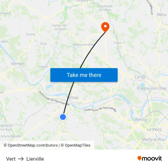 Vert to Lierville map