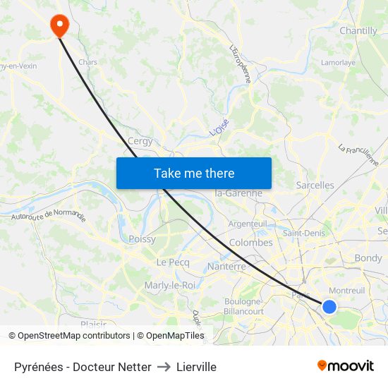Pyrénées - Docteur Netter to Lierville map