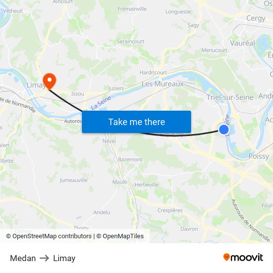 Medan to Limay map