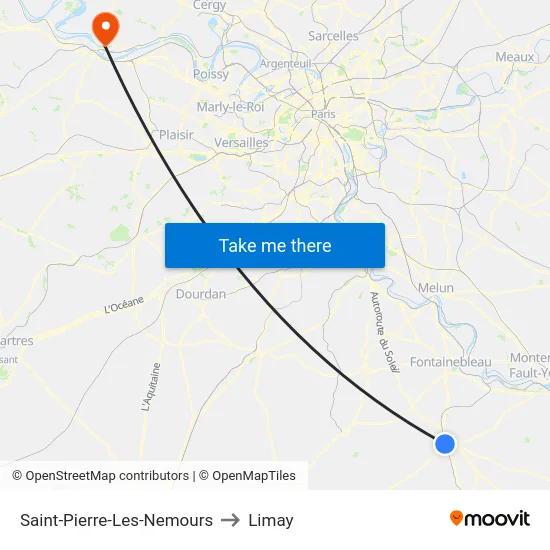 Saint-Pierre-Les-Nemours to Limay map