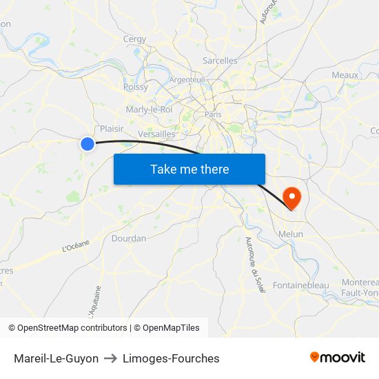 Mareil-Le-Guyon to Mareil-Le-Guyon map