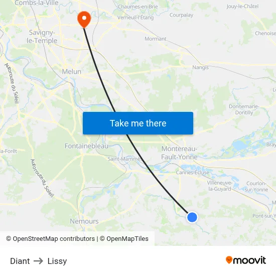 Diant to Lissy map