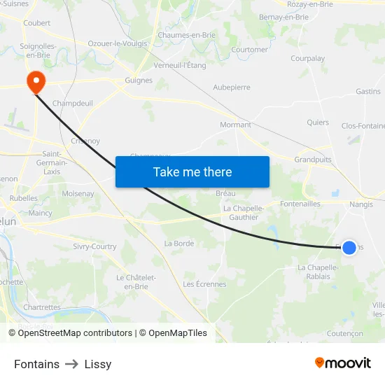 Fontains to Lissy map