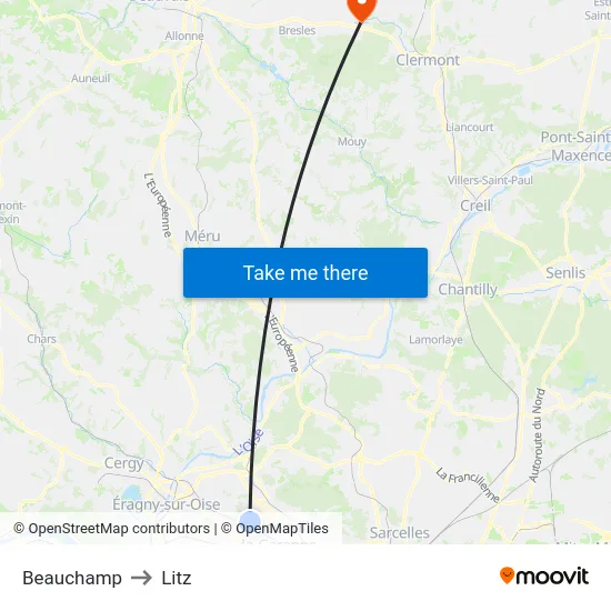 Beauchamp to Litz map