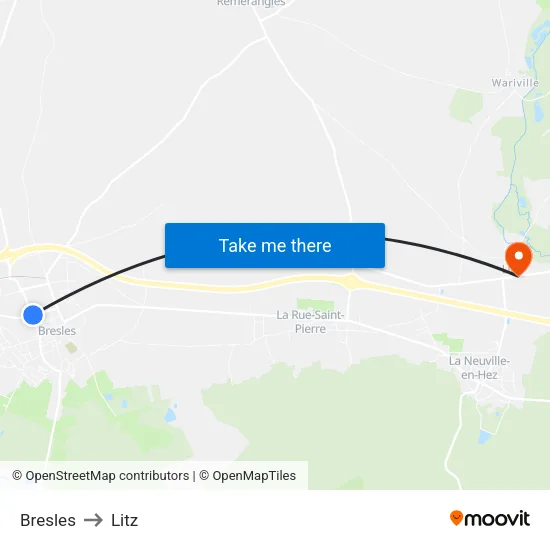 Bresles to Litz map