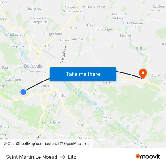 Saint-Martin-Le-Noeud to Litz map