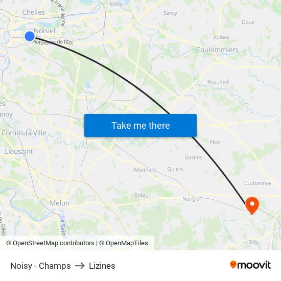 Noisy - Champs to Lizines map