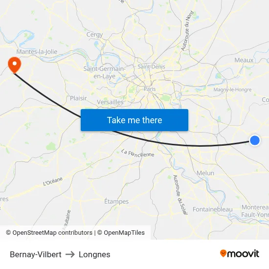 Bernay-Vilbert to Longnes map
