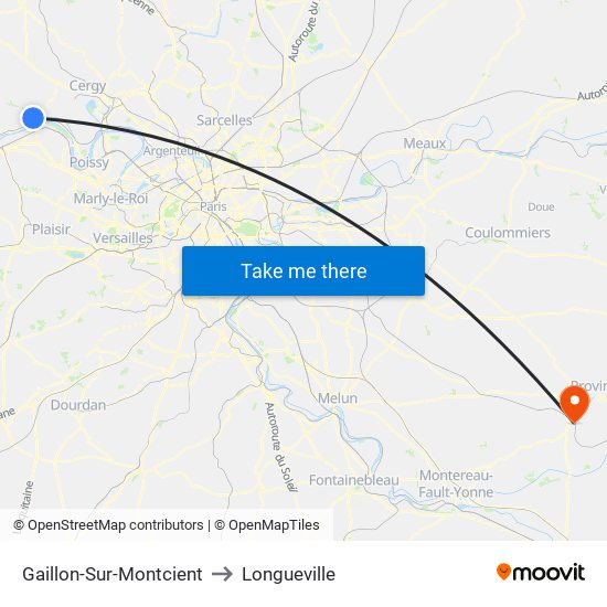Gaillon-Sur-Montcient to Longueville map