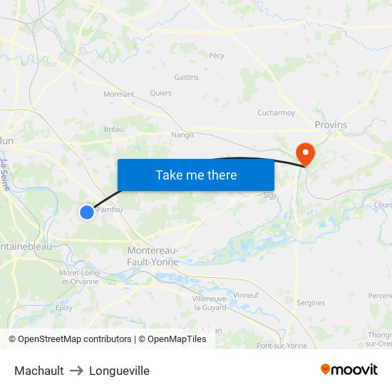 Machault to Longueville map