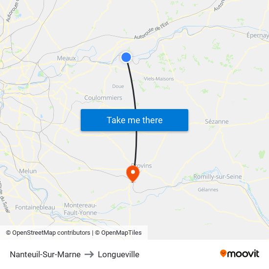 Nanteuil-Sur-Marne to Longueville map