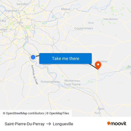 Saint-Pierre-Du-Perray to Longueville map