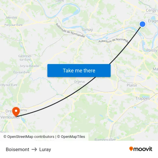 Boisemont to Luray map